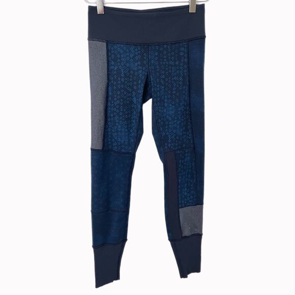 Lululemon Wunder Under Sashiko Patchwork Legging Sz 4 - Picture 2 of 5